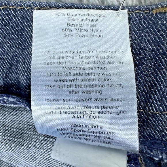 HKM Texas Dual-Tone Denim Riding Jeans Men's 44 Equestrian Moto Hybrid Style - Picture 9 of 16